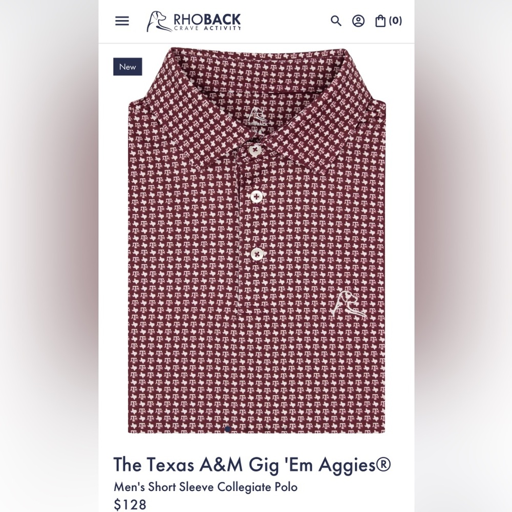 Rhoback Texas A&M gig ‘em Aggies